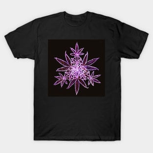 Super Purple Cannabis Mandala T-Shirt